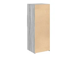 Aparador alto Sonoma gris 45x42,5x124 cm madera de ingeniería