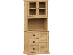 Aparador alto VIGO madera maciza de pino 78x40x175 cm