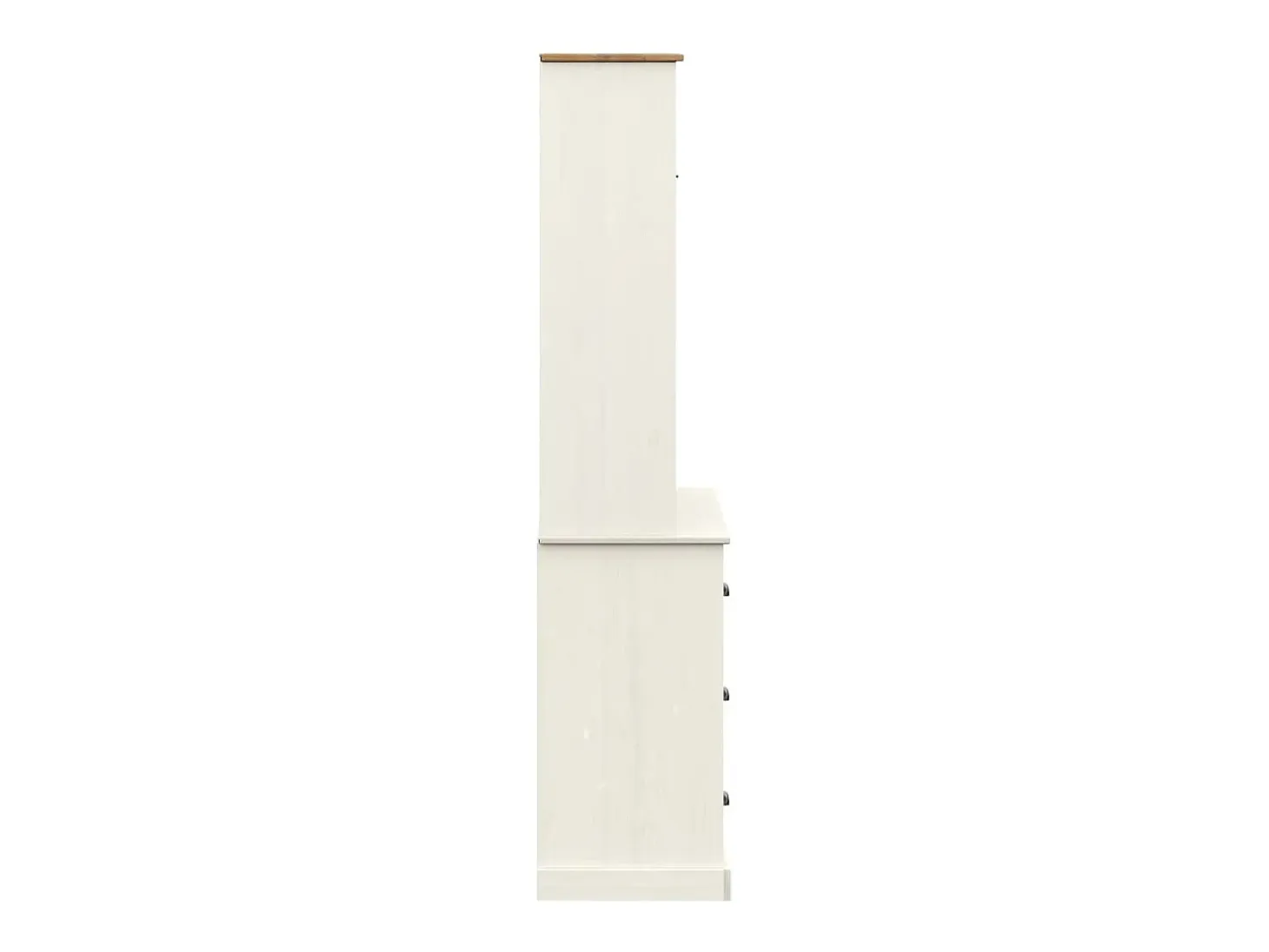 Aparador alto VIGO madera maciza de pino blanco 78x40x175 cm