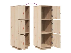 Aparador alto 34x40x108,5 cm Madera maciza de pino