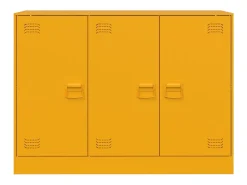 Aparador amarillo mostaza 99x39x73 cm acero