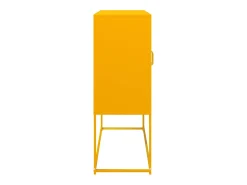 Aparador amarillo mostaza 100,5x39x107 cm acero laminado en frío