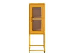 Aparador amarillo mostaza 36x39x107 cm acero laminado en frío