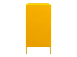 Aparador amarillo mostaza 68x39x73,5 cm acero laminado en frío