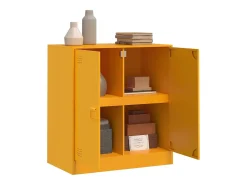 Aparador amarillo mostaza 67x39x73 cm acero