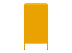 Aparador amarillo mostaza 68x39x73,5 cm acero laminado en frío