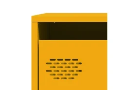 Aparador amarillo mostaza 68x39x73,5 cm acero laminado en frío