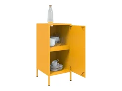 Aparador amarillo mostaza 36x39x79 cm acero