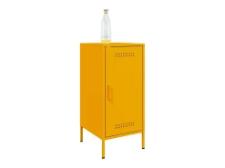Aparador amarillo mostaza 36x39x79 cm acero