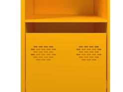 Aparador amarillo mostaza 135x39x73,5 cm acero laminado en frío