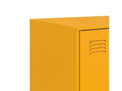Aparador amarillo mostaza 67x39x107 cm acero