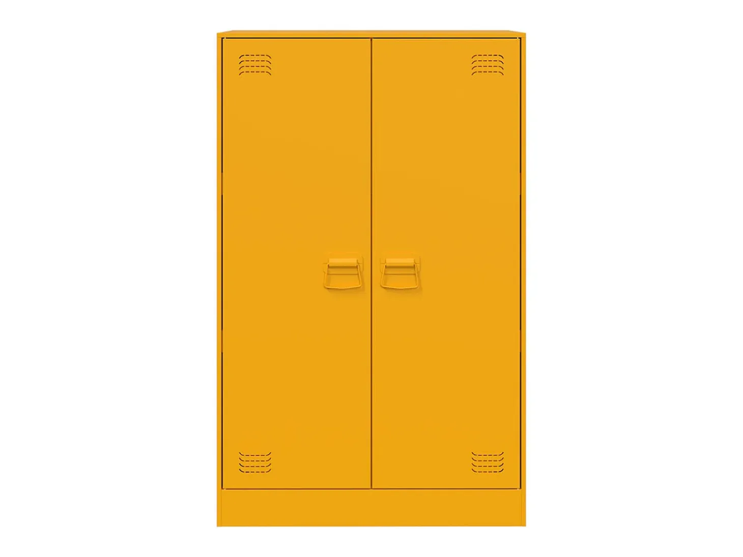 Aparador amarillo mostaza 67x39x107 cm acero
