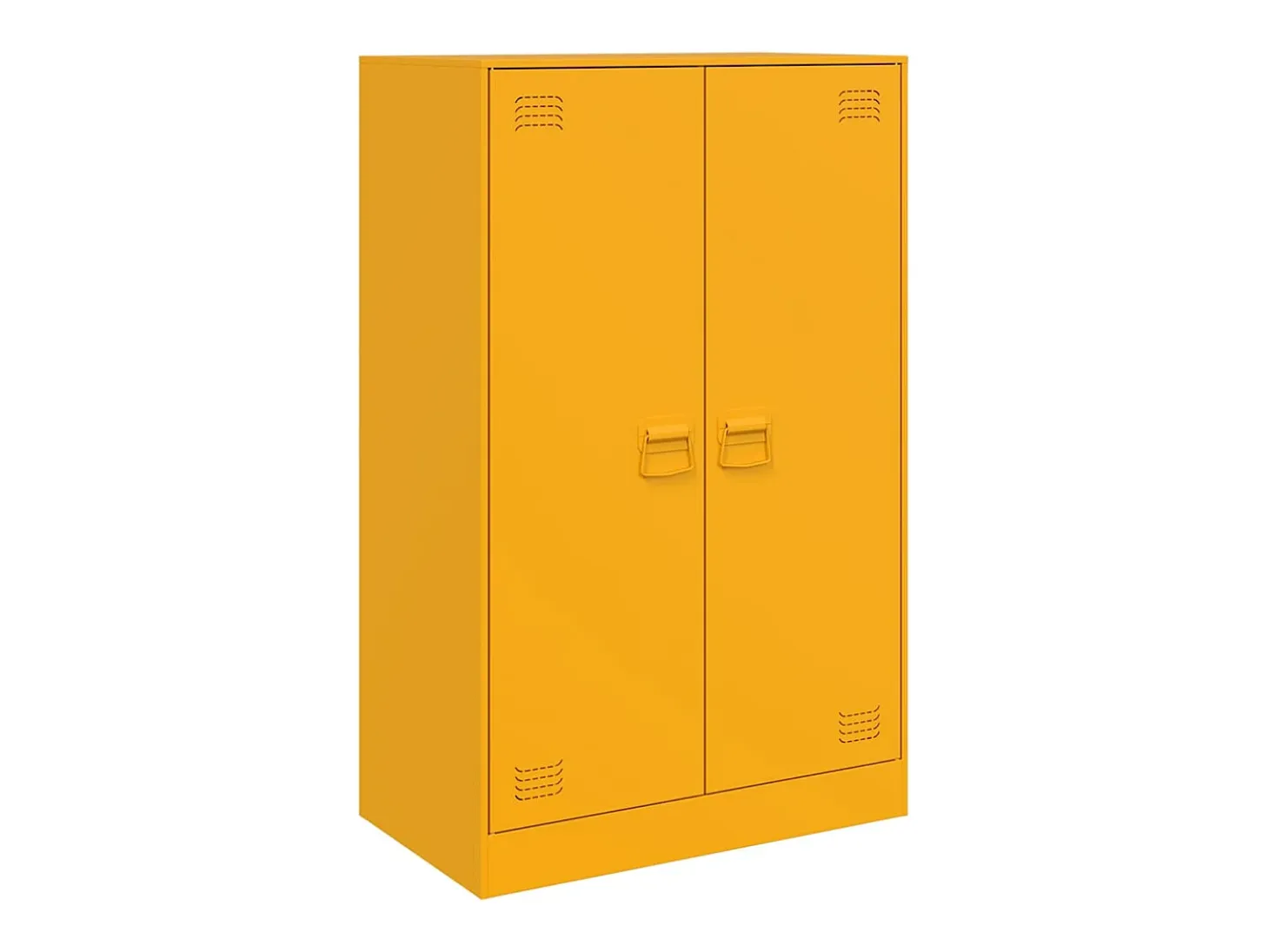 Aparador amarillo mostaza 67x39x107 cm acero