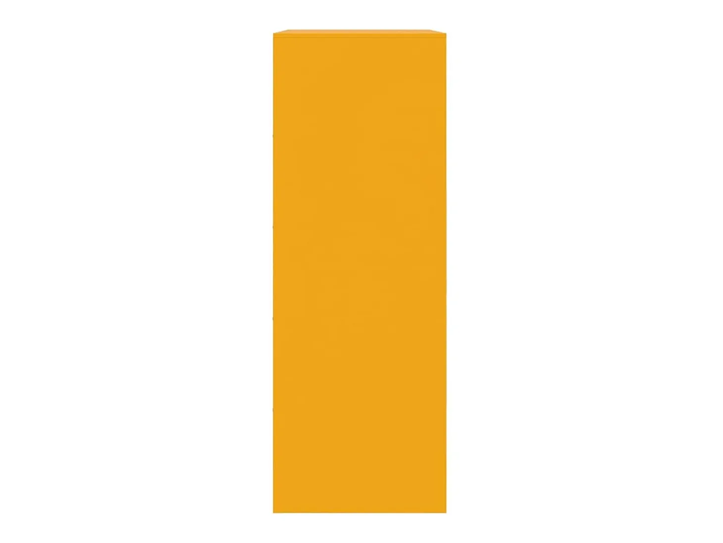 Aparador amarillo mostaza 67x39x107 cm acero