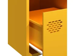 Aparador amarillo mostaza 35x39x73,5 cm acero laminado en frío
