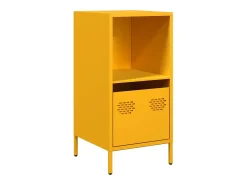 Aparador amarillo mostaza 35x39x73,5 cm acero laminado en frío