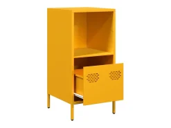 Aparador amarillo mostaza 35x39x73,5 cm acero laminado en frío