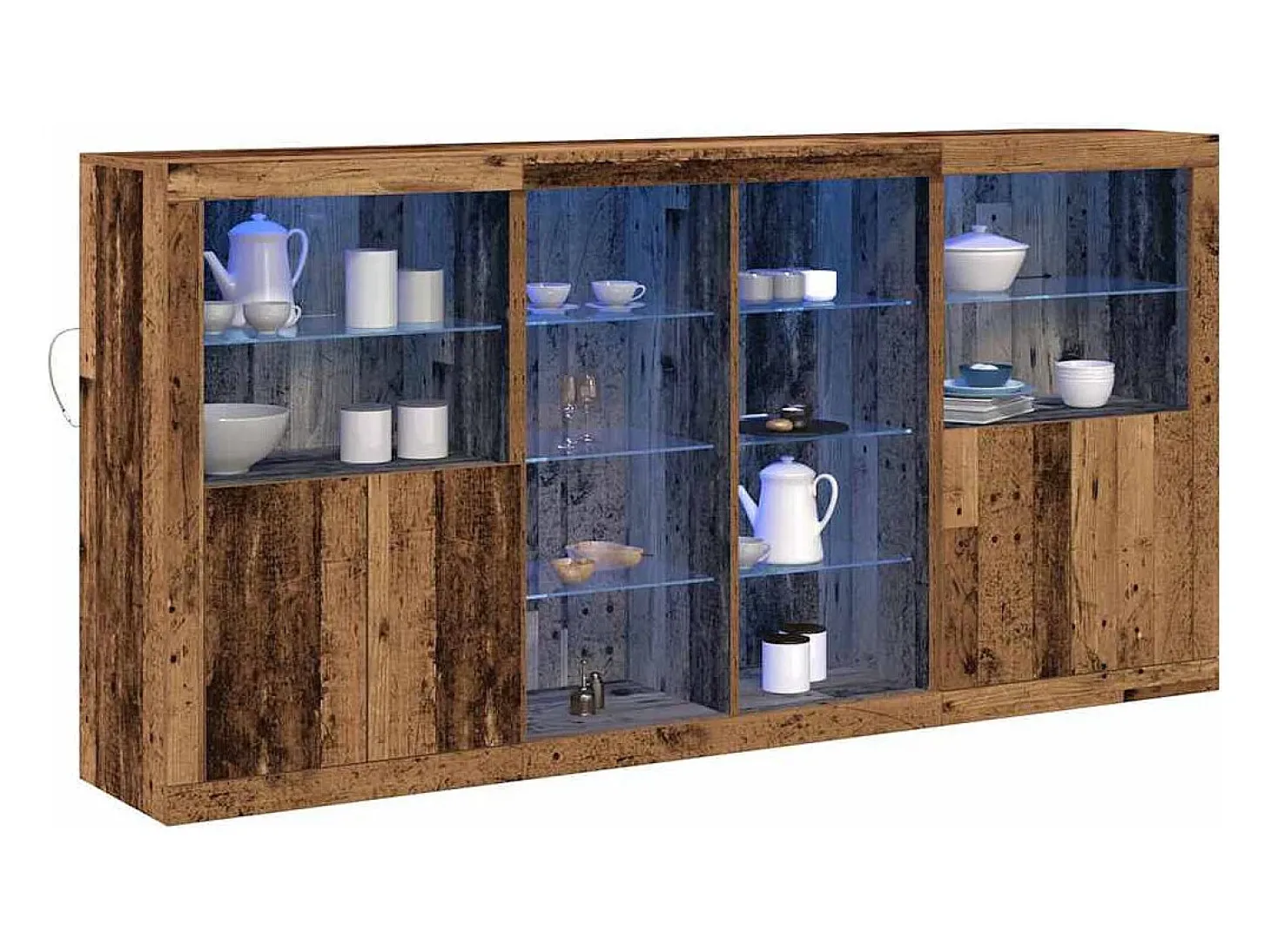 Aparador antiguo de madera 202 x 37 x 100 cm Madera de ingeniería