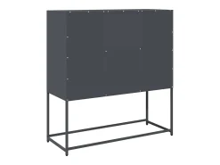 Aparador antracita 100,5x39x107 cm acero laminado en frío