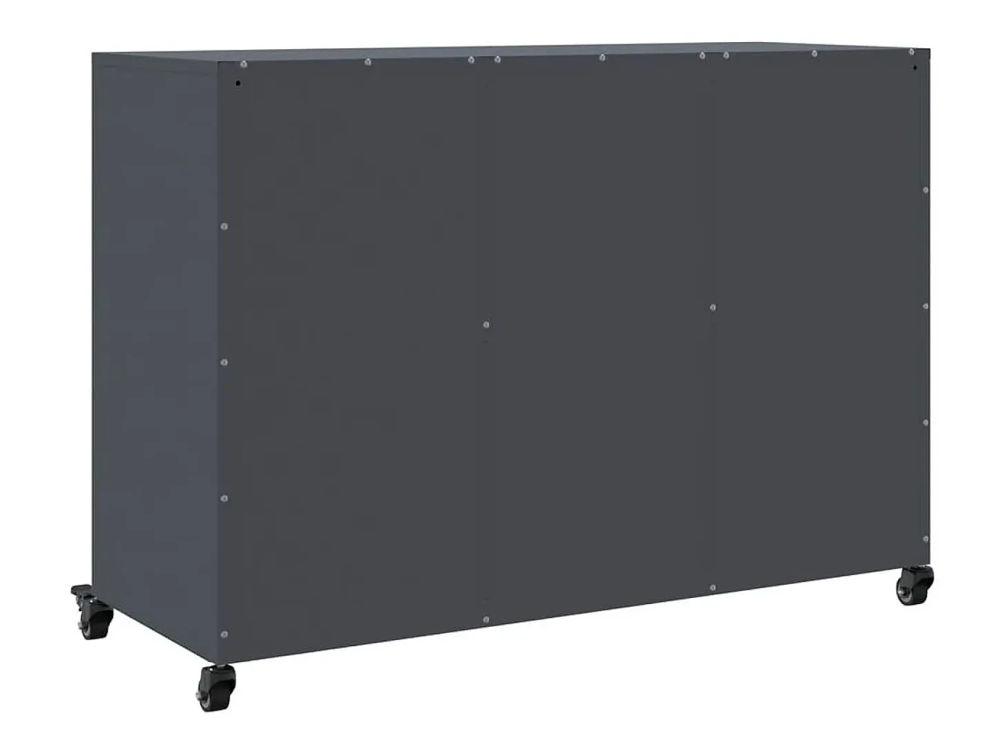 Aparador antracita 100,5x39x72 cm acero