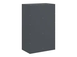 Aparador antracita 67x39x107 cm acero