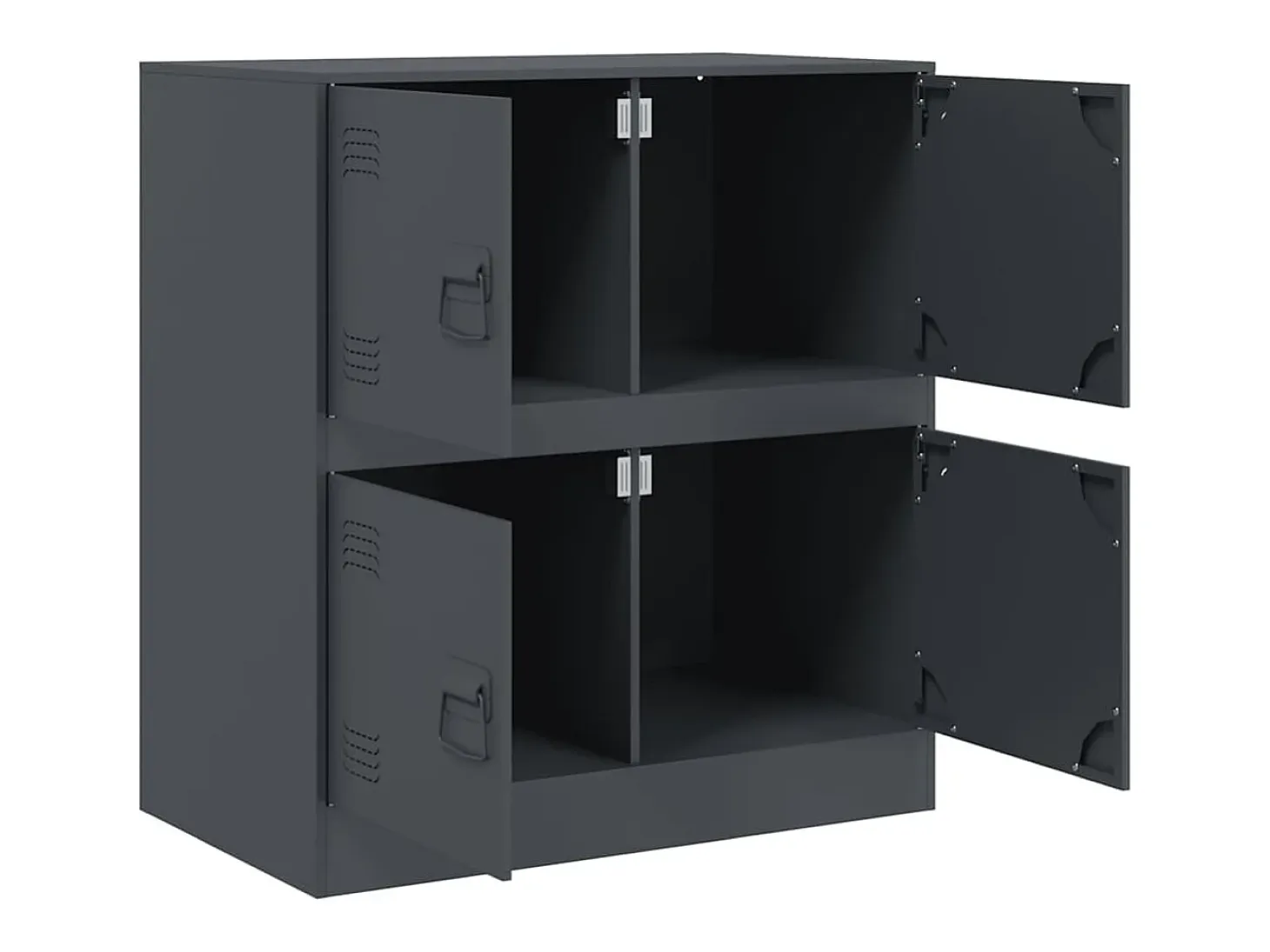 Aparador antracita 67x39x73 cm acero