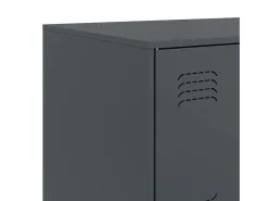 Aparador antracita 67x39x73 cm acero