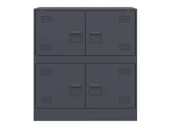 Aparador antracita 67x39x73 cm acero