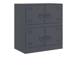 Aparador antracita 67x39x73 cm acero