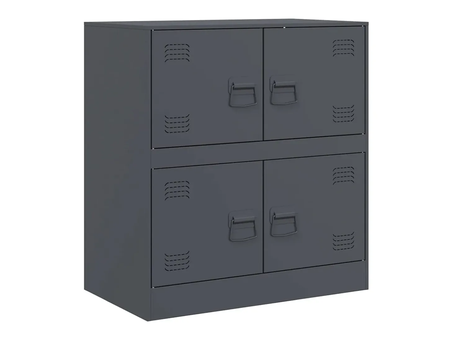 Aparador antracita 67x39x73 cm acero