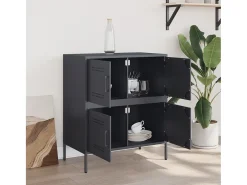 Aparador antracita 68x39x79 cm acero