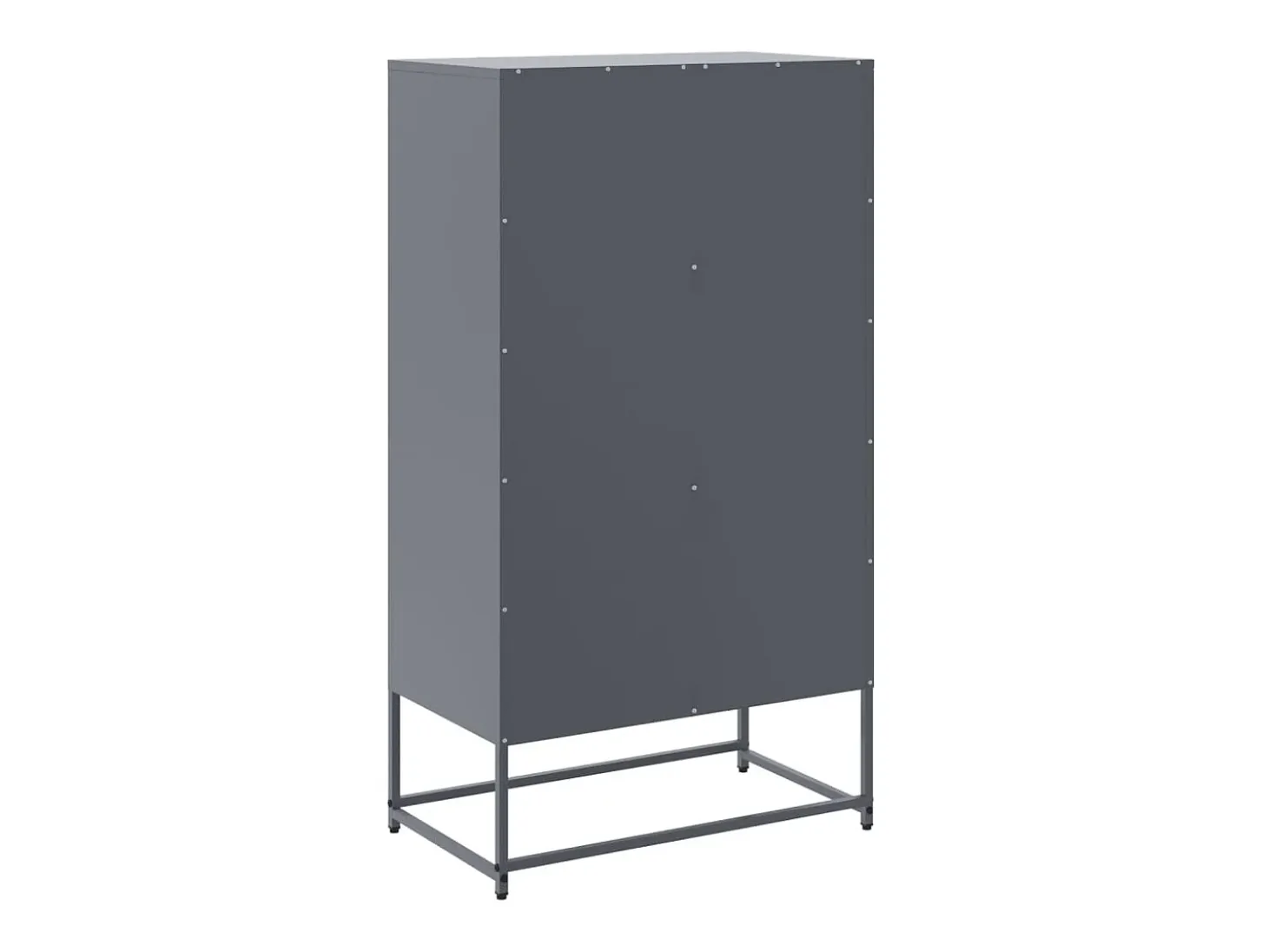 Aparador antracita 68,5x38,5x123,5 cm acero