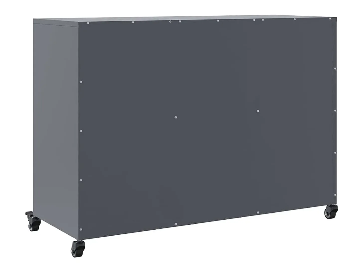 Aparador antracita 100,5x39x72 cm acero
