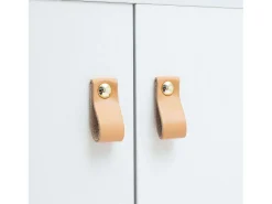 Aparador Anzio 3 Puertas, Patas Pino 140x68x35 cm Blanco Mate