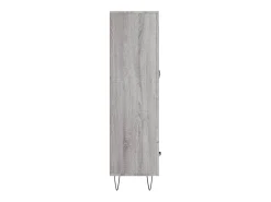 Aparador aparador cómoda armario mueble organizador cocina salón salón alto Sonoma 69,5 x 31 x 115 cm madera contrachapada gris 02_0035402