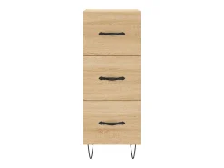 Aparador aparador cómoda armario mueble organizador cocina salón salón Sonoma 34,5 x 34 x 90 cm madera contrachapada marrón 02_0031549