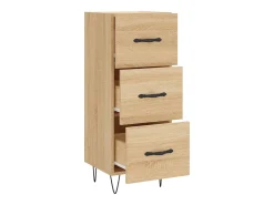 Aparador aparador cómoda armario mueble organizador cocina salón salón Sonoma 34,5 x 34 x 90 cm madera contrachapada marrón 02_0031549