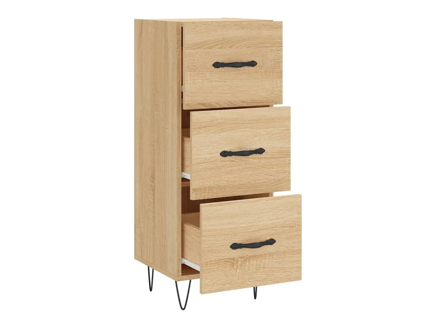 Aparador aparador cómoda armario mueble organizador cocina salón salón Sonoma 34,5 x 34 x 90 cm madera contrachapada marrón 02_0031549