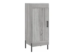 Aparador aparador cómoda armario mueble organizador cocina salón salón alto Sonoma 34,5 x 34 x 180 cm madera contrachapada gris 02_0035258