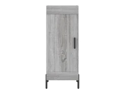 Aparador aparador cómoda armario mueble organizador cocina salón salón alto Sonoma 34,5 x 34 x 180 cm madera contrachapada gris 02_0035258