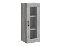 Aparador aparador cómoda armario mueble organizador cocina salón salón alto Sonoma 34,5 x 34 x 180 cm madera contrachapada gris 02_0035258