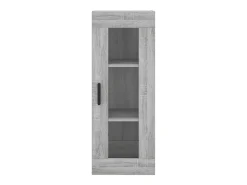 Aparador aparador cómoda armario mueble organizador cocina salón salón alto Sonoma 34,5 x 34 x 180 cm madera contrachapada gris 02_0035258