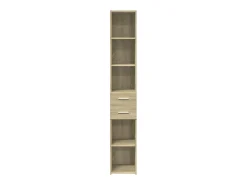 Aparador aparador cómoda armario mueble organizador cocina salón salón alto Sonoma 30 x 42,5 x 185 cm madera contrachapada marrón 02_0033939