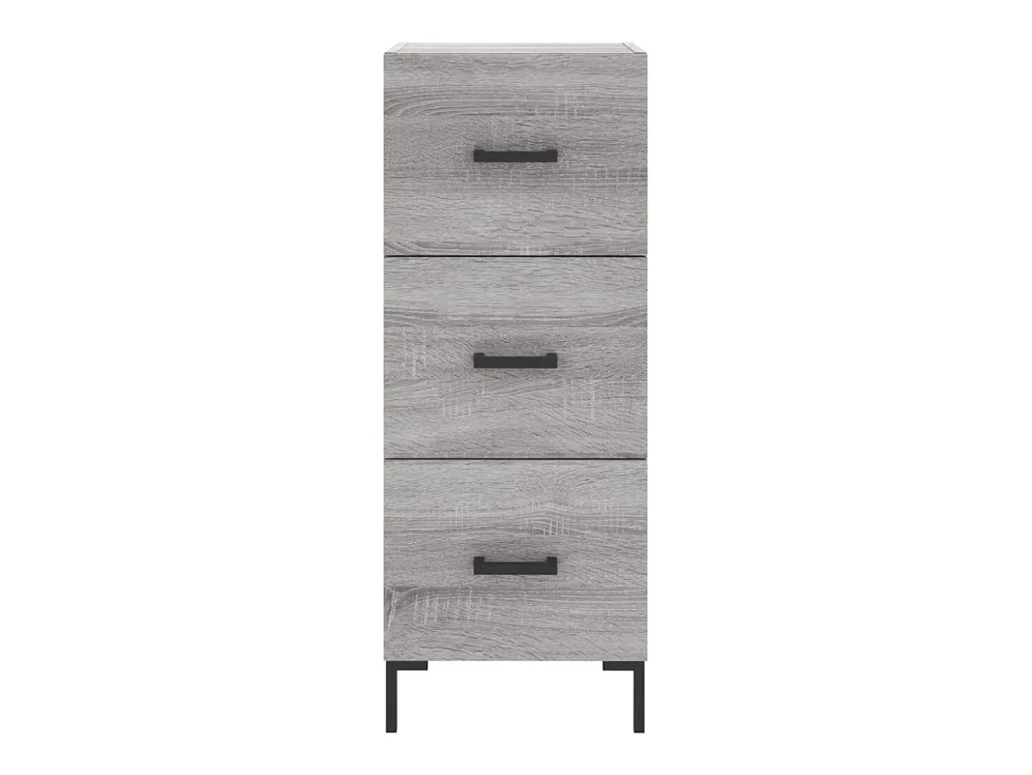 Aparador aparador cómoda armario unidad de almacenamiento organizador cocina salón salón Sonoma 34,5 x 34 x 90 cm madera contrachapada gris 02_0036326