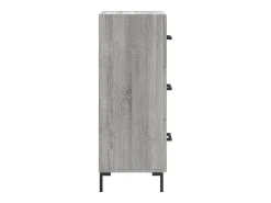 Aparador aparador cómoda armario unidad de almacenamiento organizador cocina salón salón Sonoma 34,5 x 34 x 90 cm madera contrachapada gris 02_0036326