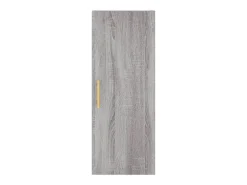 Aparador aparador cómoda armario mueble organizador cocina salón salón alto Sonoma 34,5 x 34 x 180 cm madera contrachapada gris 02_0035303