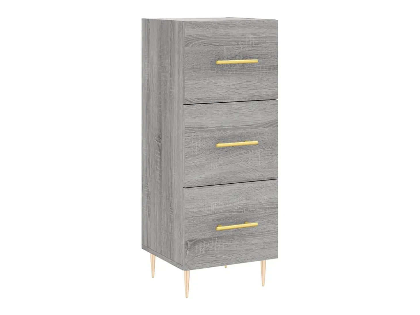Aparador aparador cómoda armario mueble organizador cocina salón salón alto Sonoma 34,5 x 34 x 180 cm madera contrachapada gris 02_0035303
