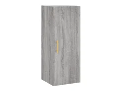 Aparador aparador cómoda armario mueble organizador cocina salón salón alto Sonoma 34,5 x 34 x 180 cm madera contrachapada gris 02_0035303