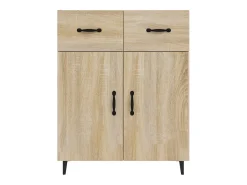 Aparador aparador cómoda armario mueble organizador cocina salón salón Sonoma 69,5 x 34 x 90 cm madera contrachapada marrón 02_0031657