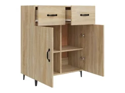 Aparador aparador cómoda armario mueble organizador cocina salón salón Sonoma 69,5 x 34 x 90 cm madera contrachapada marrón 02_0031657